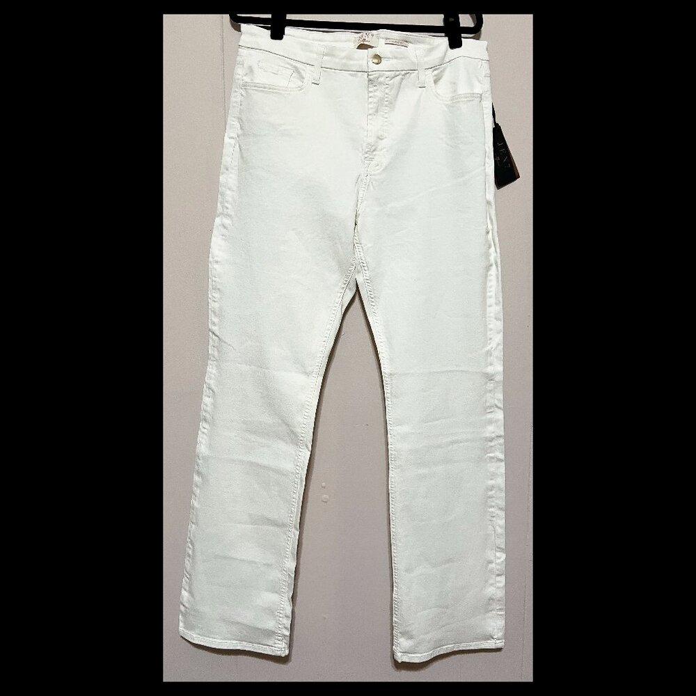 Jen 7 For All Mankind Womens White Slim Bootcut Jeans Size 16 NWT